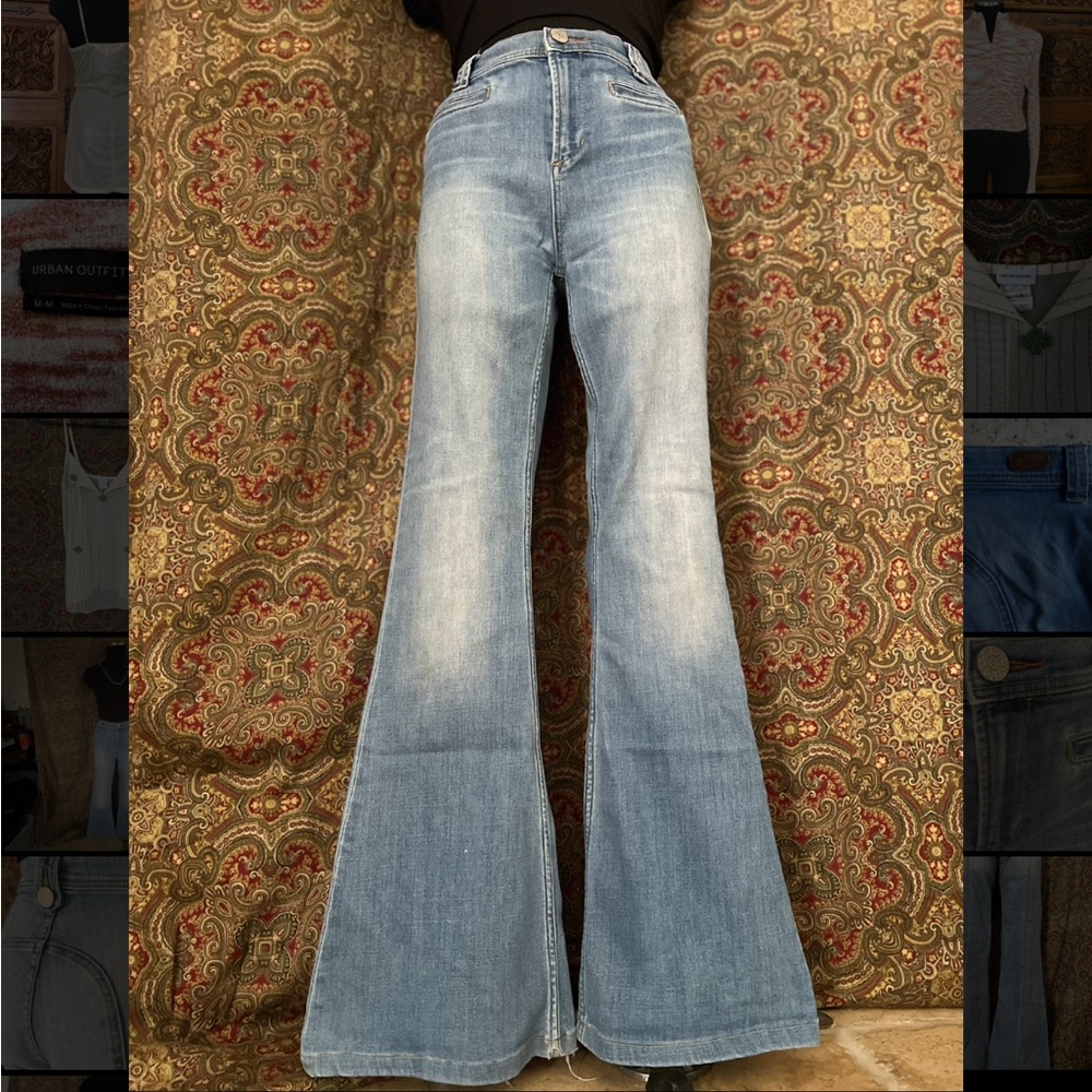 Authentic Bell Bottom Dittos. Light wash denim. - Picture 2 of 4